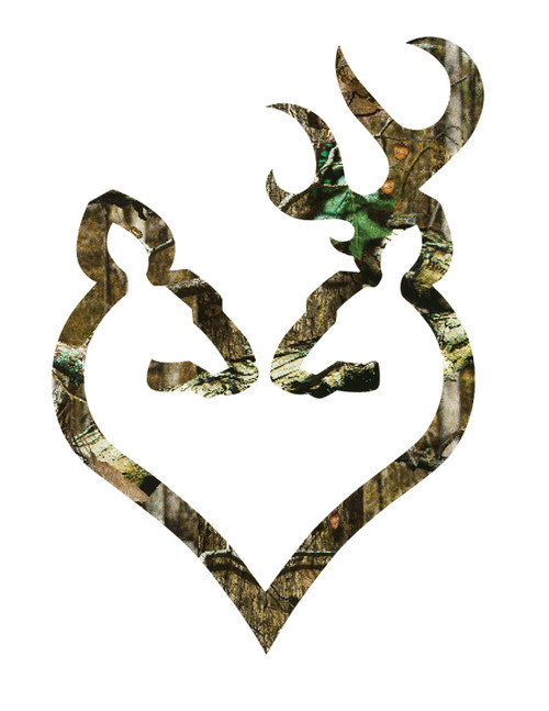 BRN 3922290620 DECAL BUCK-HEART   6          CAMO