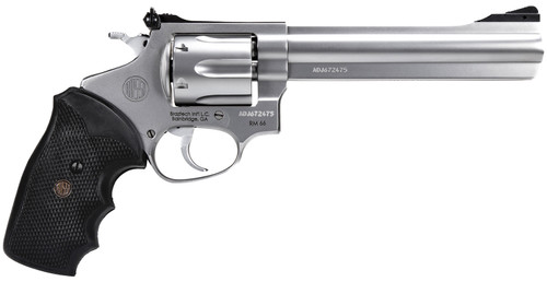 Rossi 2RM669 RM66  357 Mag 6 Shot 6  Satin Stainless Steel Barrel Cylinder & Frame Black Checkered Rubber Grip