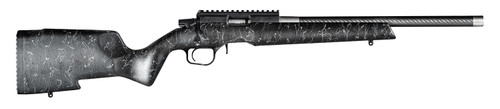 Christensen Arms 8011201200 Ranger  22 WMR 9+1 18 Carbon Fiber/Threaded Barrel Black Anodized Finish Black with Gray Webbing Stock
