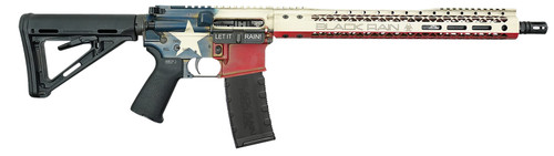 Black Rain Ordnance BROPATTEXAS Spec15 Patriot 5.56x45mm NATO 30+1 16 Texas Flag 15 Slim M-LOK Magpul Grip/Carbine Stock