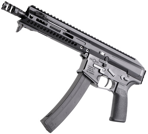Patriot Ordnance Factory 01838 Phoenix  9mm Luger 35+1 8 Black MFT Grip Picatinny Stock Adapter Muzzle Brake Includes Hand Stop
