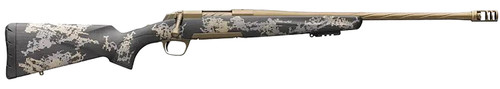 Browning 035582299 X-Bolt Mountain Pro Burnt Bronze SPR 6.8 Western 3+1 20 Fluted Burnt Bronze Cerakote Barrel/Rec Carbon Fiber Stock With Accent Graphics Recoil Hawg Muzzle Brake