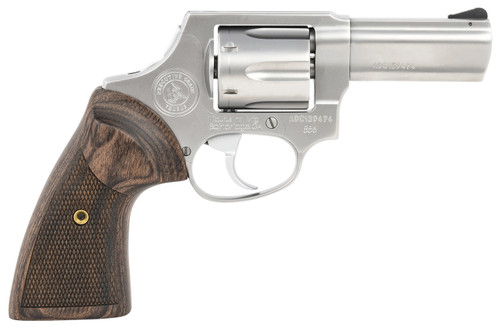 Taurus 2856EX39CH 856 Executive Grade 38 Special +P Caliber with 3 Barrel 6rd Capacity Cylinder Overall Polished Satin Stainless Steel Finish & Altamont Wood Grip