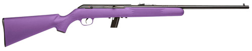 Savage Arms 40219 64 F 22 LR 10+1 21 Blued Barrel/Rec (Drilled & Tapped) Purple Synthetic Stock Open Sights