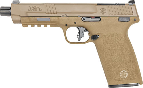 S&W M&P 5.7 NO THUMB SAFETY 5 2-22 RD MAGS OPTIC CUT FDE