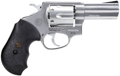 Rossi 2RP639 RP63  357 Mag 6 Shot 3 Satin Stainless Steel Barrel Cylinder & Frame Textured Black Rubber Grip