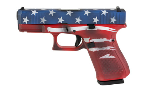 GLOCK 19 GEN5 9MM Semi-automatic Compact Pistol 15RD RWB BW FLAG