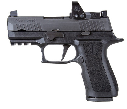   Sig Sauer 320XC9BXR3RXP P320 XCompact RXP Striker Fire 9mm Luger Caliber with 3.60" Barrel, 15+1 Capacity, Overall Black Finish Stainless Steel, Picatinny Rail Frame, Serrated/Optic Cut Nitron Slide & Polymer Grip Includes Romeo1 Pro