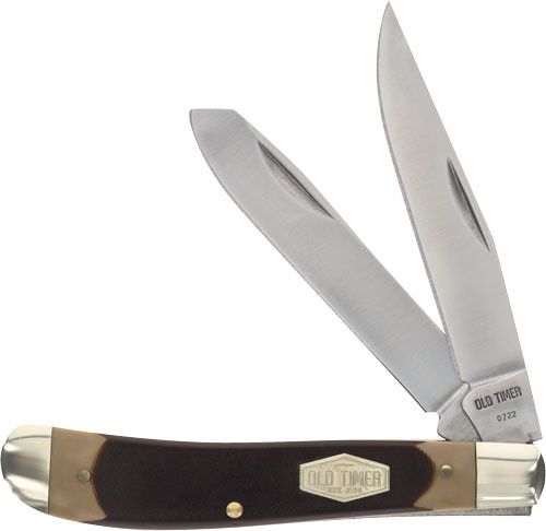 OLD TIMER KNIFE GUNSTOCK TRPPR 2-BLADE 3.1 S/S DELRIN 4813