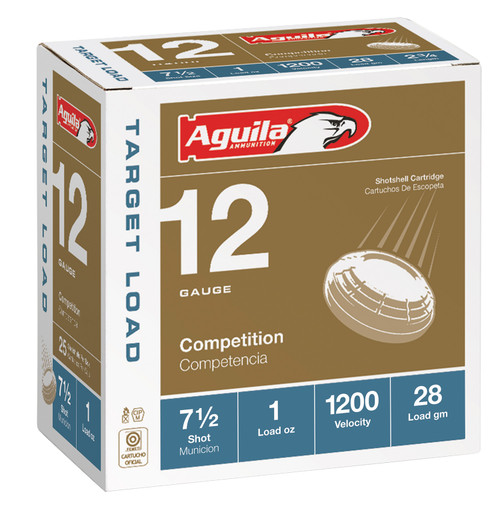 Aguila 1CHB1304 Target Load Competition 12 Gauge 2.75 1 oz 7.5 Shot 25 Per Box/ 10 Cs