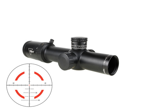 CREDO HX 1-10X28 MOA FFP ILLCRHX1028-C-2900049Exposed Elevation/Zero ReturnFirst Focal Plane