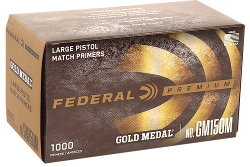 Federal GM150M Gold Medal Premium Large Pistol Multi Caliber Handgun 1000 Primers total