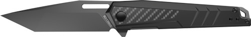 REAL AVID RAV-6 KNIFE ASSISTED TANTO 3.4 BLADE BLACK ALUM.
