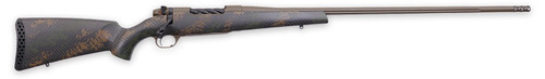 Weatherby MBC20N338WR0B Mark V Backcountry 2.0 338 WBY RPM 4+1 18 Barrel Patriot Brown Cerakote Metal Finish Brown Sponge Pattern Black Peak 44 Blacktooth Stock Muzzle Brake TriggerTech Trigger