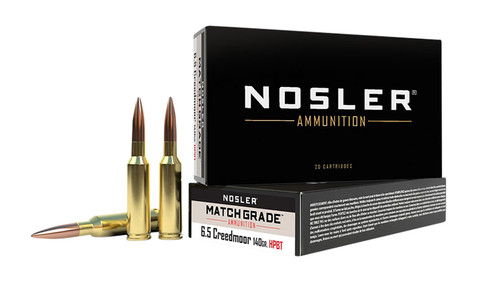 Nosler 43455 6.5 Creedmoor Rifle Ammo 140grain 20 Rounds 054041434553