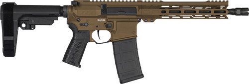 CMMG PISTOL BANSHEE MK4 5.56MM 10.5 30RD W/RIP BRACE BRONZE