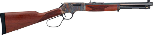 Henry H012GRCC Big Boy Carbine Side Gate Full Size 44 Mag 7+1 16.50 Blued Octagon Barrel Color Case Hardened Steel Receiver American Walnut Wood Stock Right Hand
