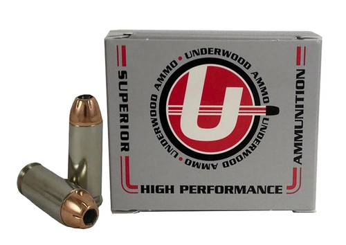 Underwood Ammo 10mm Ammo 200gr Jacketed Hollow Point Ammunition - 20 Rounds