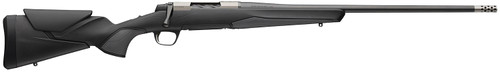 Browning 036079211 X-Bolt 2 Hunter Full Size 243 Win 4+1 22" Matte Blued Threaded Sporter Barrel Tungsten Cerakote Drilled & Tapped Steel Receiver Adj Vari-Tech Matte Black Composite Stock Radial Muzzle Brake