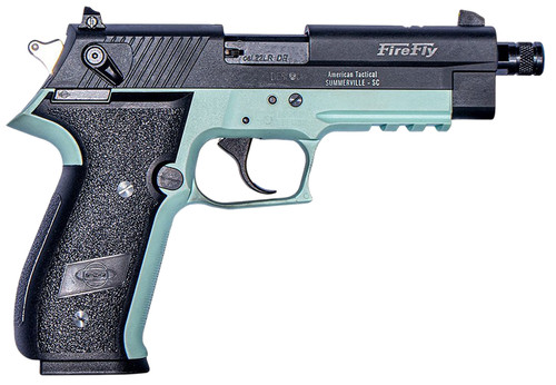 GSG GERG2213TFFMA FireFly 22 WMR 13+1 4.90" Black Threaded Barrel Mint Aluminum Serrated Slide Mint Aluminum Frame With Picatinny Rail Textured Grip