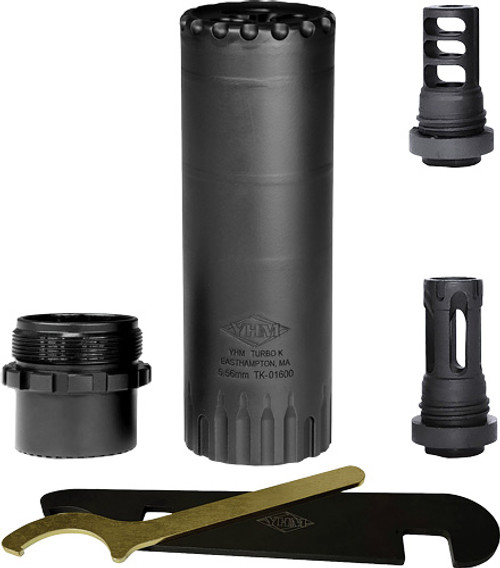 YHM TURBO KRB 5.56 SUPPRESSOR WITH MUZZLE BRAKE