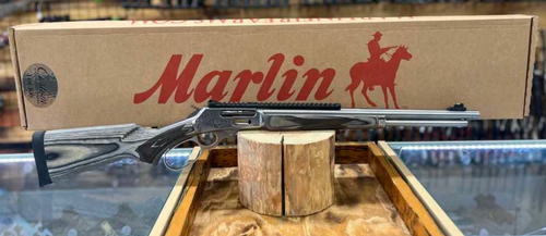 NEW Cnc Firearms CNCMAR4570 Marlin 1894 Grizzly 45-70 Gov 19" Polished Threaded Barrel Stainless Steel Barrel Polished Engraved With Grizzly Stainless Steel Receiver With Picatinny Rail Receiver Gray Fixed Laminate Stock 1of 300 made