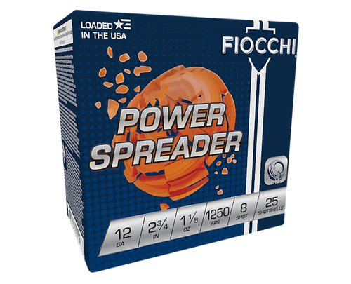 Fiocchi 12 Gauge Ammo 1 1/8 oz #8 Lead Ammunition - 25 Rounds