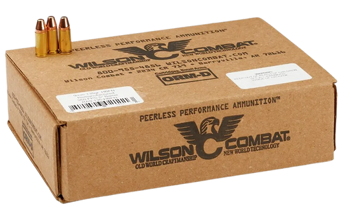 Wilson Combat 9mm Ammo 135gr Hollow Base Flat Nose Ammunition - 400 Rounds