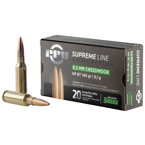 Prvi Partizan 6.5 Creedmoor Ammo 140gr BTHP Ammunition - 20 Rounds