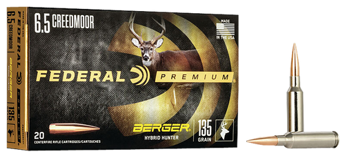 Federal 6.5 Creedmoor Ammo 135gr BH Ammunition - 20 Rounds