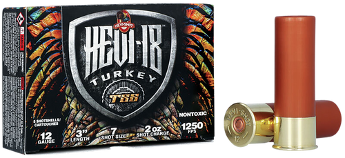 Hevi-Shot 12 Gauge Ammo 2 oz #7 Tungsten Ammunition - 5 Rounds
