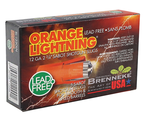 Brenneke 12 Gauge Shotgun Ammunition SL122OLN 2.75" Slug - 5 Shells