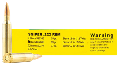 Buffalo Bore 223 Rem Ammo 69gr BTHP Ammunition - 20 Rounds
