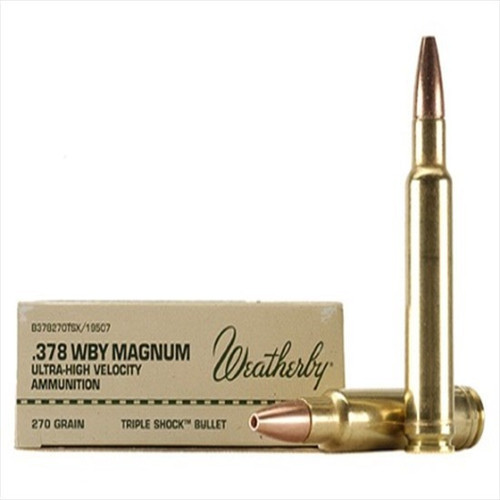 Weatherby .378 Magnum Ammo 270gr TSX Ammunition - 20 Rounds