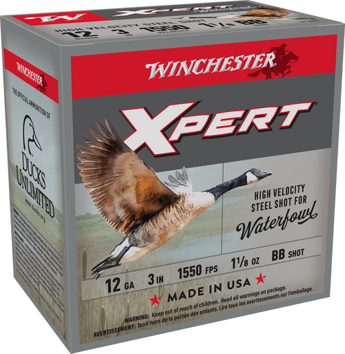 Winchester 12 Gauge Ammo 1-1/4 oz #1 Steel Shot Ammunition - 25 Rounds