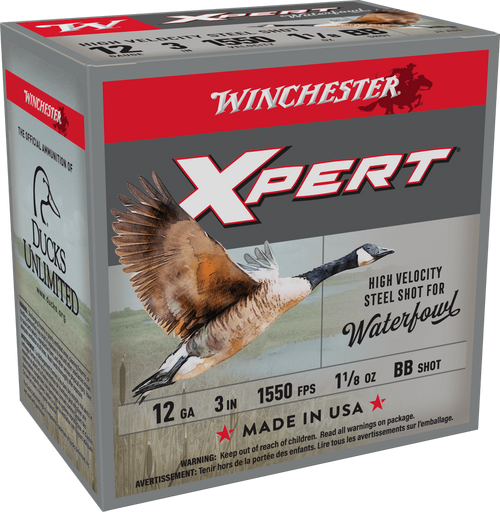 Winchester 12 Gauge Ammo 1-1/4 oz #1 Steel Ammunition - 25 Rounds