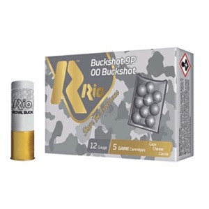 Rio Ammunition 12 Gauge Ammo 1 oz #1 Buckshot Ammunition - 250 Rounds