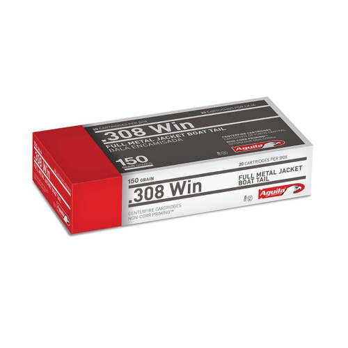 Aguila .308 Win Ammo 150gr FMJBT Ammunition - 20 Rounds