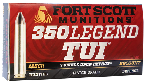 Fort Scott Munitions 350 Legend Ammo 125gr SCS Ammunition - 20 Rounds