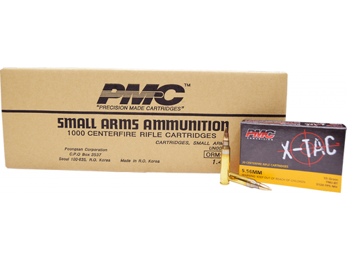 PMC 5.56mm NATO Ammo 55gr FMJ Ammunition - 200 Rounds