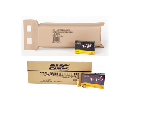 PMC 5.56mm NATO Ammo 55gr FMJ Ammunition - 200 Rounds