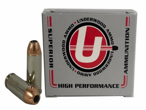 Underwood Ammo 10mm Ammo 180gr JHP Ammunition - 20 Rounds
