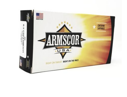 Armscor 6.5 Creedmoor Ammo 123gr HPBT Ammunition - 20 Rounds