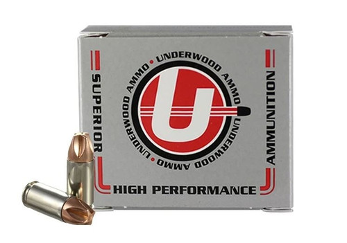Underwood Ammo 9mm Ammo 90gr Solid Copper Ammunition - 20 Rounds