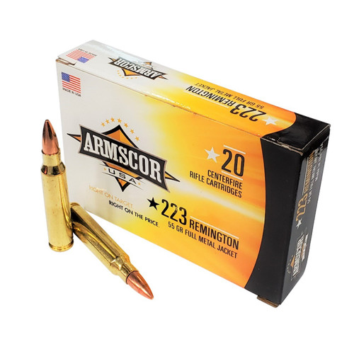 Armscor .223 Remington Ammo 55gr FMJ Ammunition - 20 Rounds