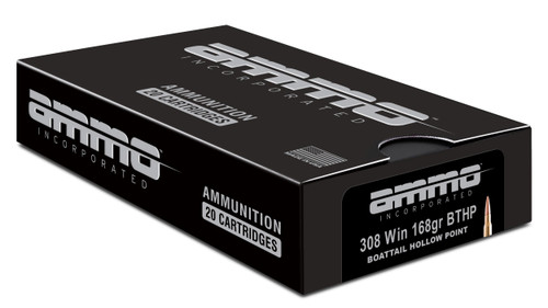 Ammo Inc .308 Winchester Ammo 168gr BTHP Ammunition - 20 Rounds