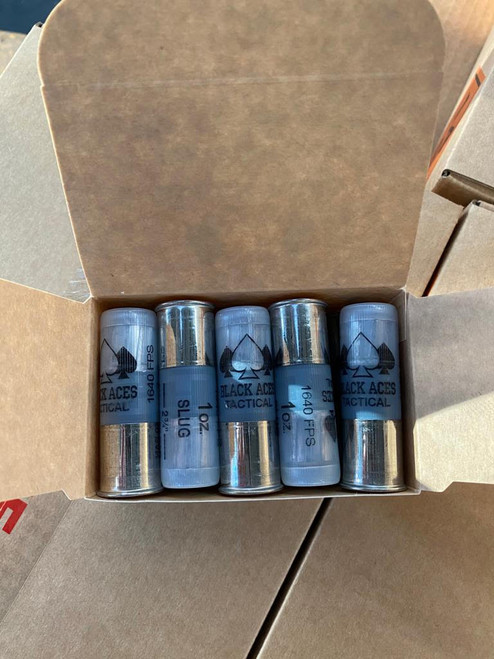Black Aces Tactical 12 Gauge Shotgun Ammunition 2.75" Slug - 20 Shells