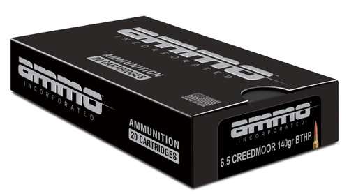 Ammo Inc 6.5mm Creedmoor Ammo 140gr BTHP Ammunition - 20 Rounds