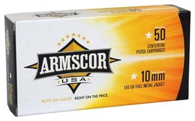 Armscor 10mm Ammo 180gr FMJ Ammunition - 50 Rounds