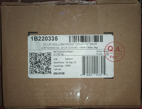 Aguila .22 LR Ammo 38gr LHP Ammunition - 2000 Rounds